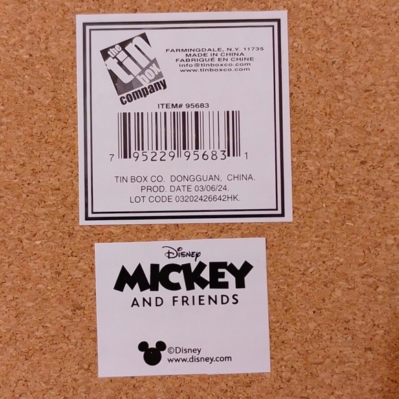 Mickey Minnie Mouse Metal Tin Cork Trivet Hot Plate - Picture 5 of 6